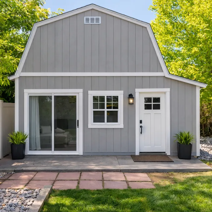 Finished backyard ADU completed by Los Angeles accessory dwelling unit builders