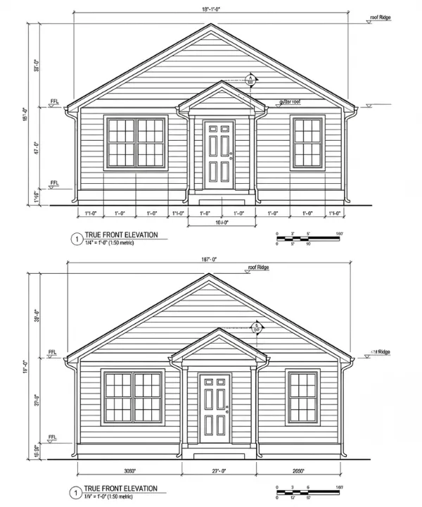 ADU architectural design and blueprints created for backyard guest house in Los Angeles